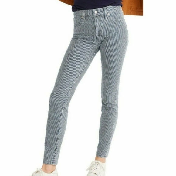 Madewell Denim - Madewell Railroad High Rise Distressed Skinny Jeans Size 24